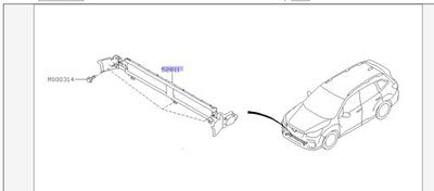 Genuine Subaru Liberty Boot Lid Garnish No Auto Lift Not For 3.6 No (07/17-On)