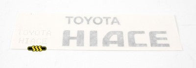 Genuine Toyota Hiace Badge/Logo *Toyota Hiace* On Tail Gate (12/13-06/19)