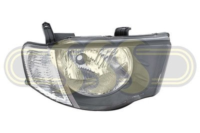 Mitsubishi Triton Head Lamp Right Hand TYC W/Flare, Amb Cap, 2Pcs (03/06-09/09)