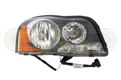 Volvo Xc90 Head Lamp Right Hand Black No Xenon Amber Globe Black (06/03-03/15)