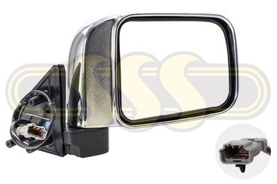 Nissan / Datsun Navara Ute Door Mirror Right Hand Chrome Electric (01/08-2018)