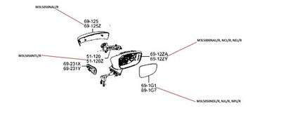 Genuine Mazda Mazda3 Door Mirror Glass Left Hand No Blind Spot No (05/16-04/19)