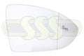 Genuine Volkswagen Golf Door Mirror Glass Right Hand Aspherical (11/16-06/20)