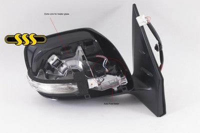 Genuine Toyota Landcruiser Door Mirror Body Right Hand Electric No (01/12-08/15)