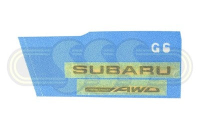 Genuine Subaru Outback Badge/Logo Black Black *Subaru AWD* on Tail (03/21-On)