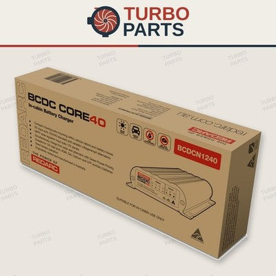 Core40 Dc-dc Battery Charger 12/24V 40amp Multi Stage 2x12v Inputs 12V OUT