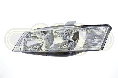 Holden Commodore Head Lamp Left Hand Chrome Chrome No Projector (08/04-2007)