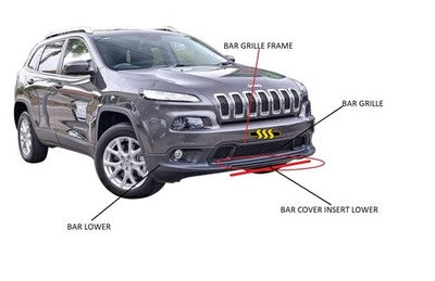 Genuine Jeep Cherokee Bar Grille Front (2014-2018)