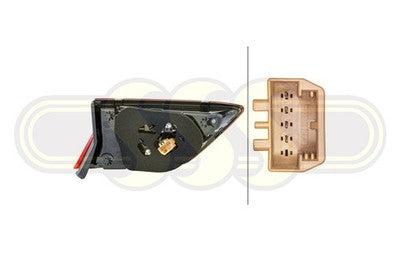 Volkswagen Tiguan Rear Garnish Lamp Right Hand Trendline Trendline (10/15-01/21)