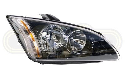 Ford Focus Head Lamp Right Hand Black/Black/Whi (05/07-04/09)