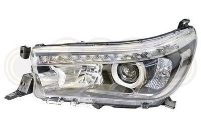 Toyota Hilux 1988-On Head Lamp Left Hand With LED (12/17-08/20)