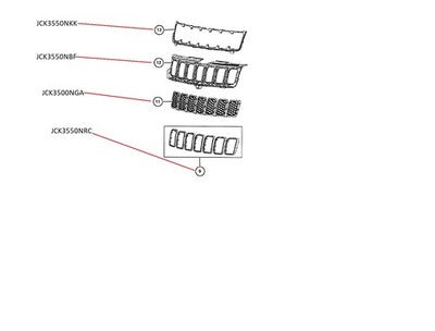 Genuine Jeep Grand Cherokee Grille Mesh (2019-2021)