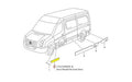 Genuine Volkswagen Crafter Van Door Moulding Left Hand Front On (05/11-12/16)
