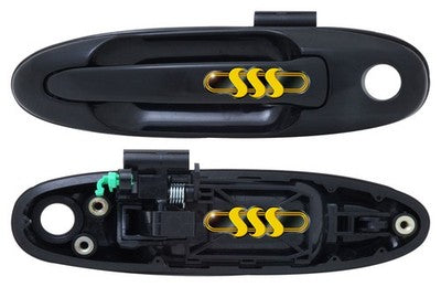 Toyota Landcruiser Door Handle Outer Left Hand Front Black (05/05-08/07)