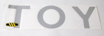 Genuine Toyota Hilux 1988-On Badge/Logo White White *Toy* On Tail (09/01-02/05)