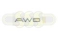 Genuine Hyundai Santa Fe Wagon Badge/Logo *AWD* On Guard (09/09-09/12)