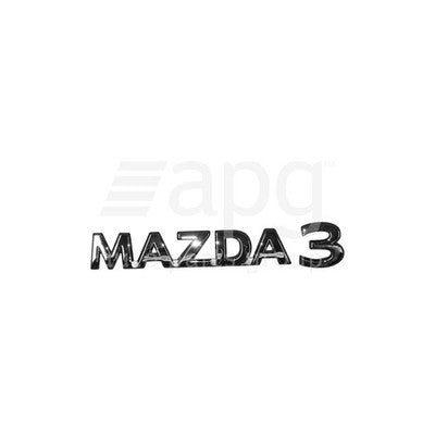 Genuine Mazda 3 BP Boot lid Emblem (02/19-On)