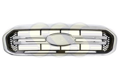 Ford Ranger Ute Grille Black/Chrome Black/Chrome No *Ranger* Word (06/18-10/20)