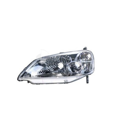 Genuine Honda Civic 7th Gen Head Lamp LH Halogen Manual Adjust (02/04-02/06)