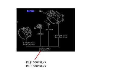 Genuine Subaru Impreza Fog Lamp Left Hand Type 1 Type 2 (06/10-04/14)