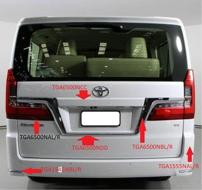 Genuine Toyota Granvia Bar Mould Right Hand Rear Chrome (07/19-On)