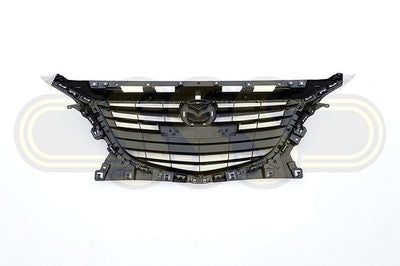Genuine Mazda Mazda3 Grille No Pre-Crash Matt Dark Grey, No Rear (09/13-07/16)