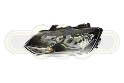 Volkswagen Polo Head Lamp Left Hand Comfortline Twin Square (02/14-11/17)