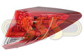 Genuine Honda Civic Tail Lamp Right Hand Tinted Red Tinted Red Last (2012-2015)