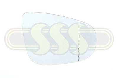 Genuine Volkswagen Golf Door Mirror Glass Right Hand Aspherical (12/09-10/13)