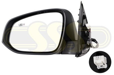 Genuine Toyota Hilux 1988-On Door Mirror Body LH No Mirror Cover No (12/17-On)