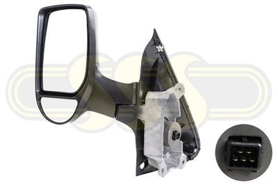 Ford Transit Door Mirror Left Hand Black Black SHORT ARM Electric (03/06-09/13)