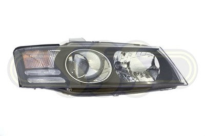 Holden Commodore Head Lamp Right Hand Black Black With Projector SS (08/04-2007)