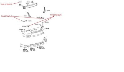 Toyota Corolla 94-On Bar Bracket Slide Left Hand Rear (11/16-12/19)