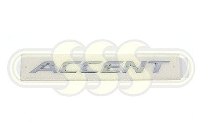 Genuine Hyundai Accent Badge/Logo *Accent* On Boot Lid/Tail Gate (04/17-12/19)