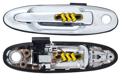 Toyota Landcruiser Door Handle Outer Right Hand Front Chrome (05/05-08/07)
