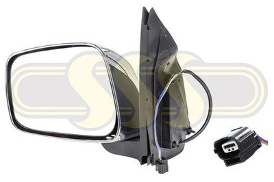 Nissan / Datsun Navara Ute Door Mirror Left Hand Chrome Chrome No (05/05-01/10)