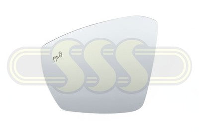 Genuine Volkswagen T Roc Door Mirror Glass Left Hand Aspherical (01/20-12/21)