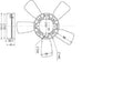 Suzuki Vitara 2Dr Radiator Fan Blades 5 Blades (05/97-12/99)