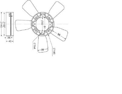Suzuki Vitara 2Dr Radiator Fan Blades 5 Blades (05/97-12/99)