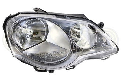 Volkswagen Polo Head Lamp Right Hand Chrome Reflecto Standard Type (07/05-02/10)