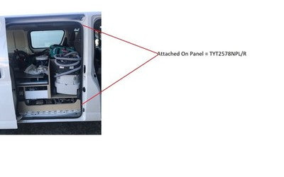 Genuine Toyota Hiace Door Weatherstrip Rubber Seal Left Hand Rear (02/19-On)