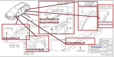 Genuine Subaru Outback Door Moulding Right Hand Rear LOWER SPORT (03/21-On)