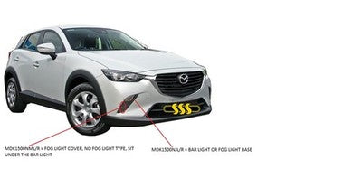 Genuine Mazda Cx3 Fog Lamp Cover Right Hand Black Black Neo Only, (01/15-08/18)
