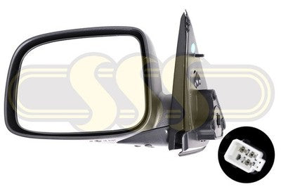 Holden Rodeo Door Mirror Left Hand Chrome Chrome -8/05 Electric No (01/03-03/07)