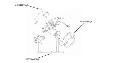 Genuine Volkswagen Golf Door Mirror Glass Right Hand Aspherical (12/09-10/13)