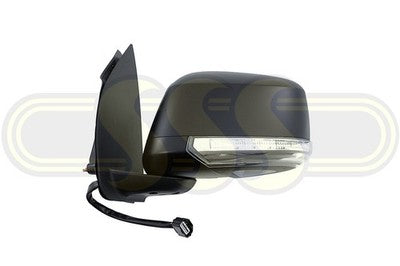 Nissan / Datsun Navara Ute Door Mirror Left Hand Black Black With (01/10-07/15)