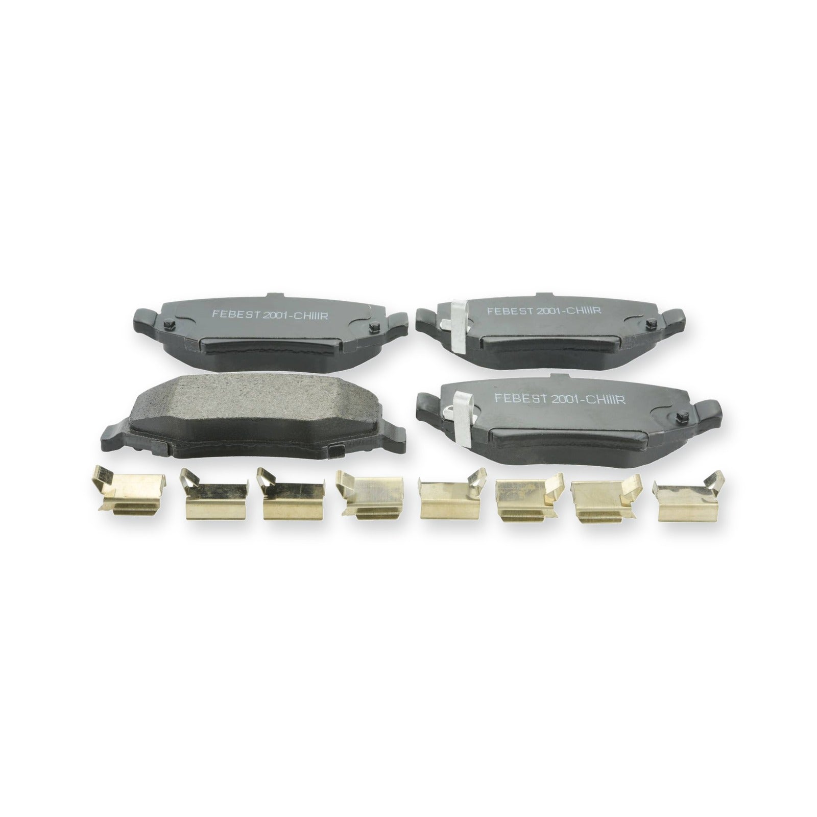 Jeep Rear Pad Kit, Disc Brake - (With Anti Squeal Shim, With Brackets)