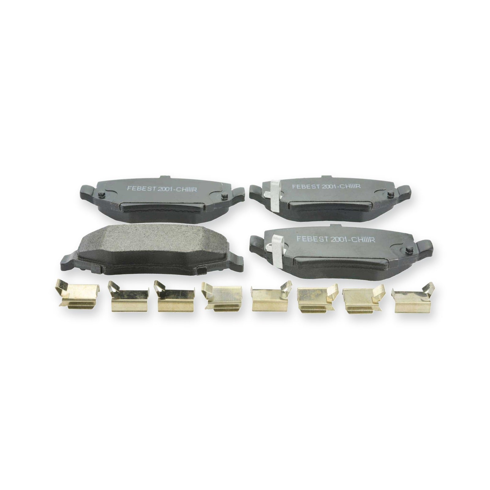 Jeep Rear Pad Kit, Disc Brake - (With Anti Squeal Shim, With Brackets)