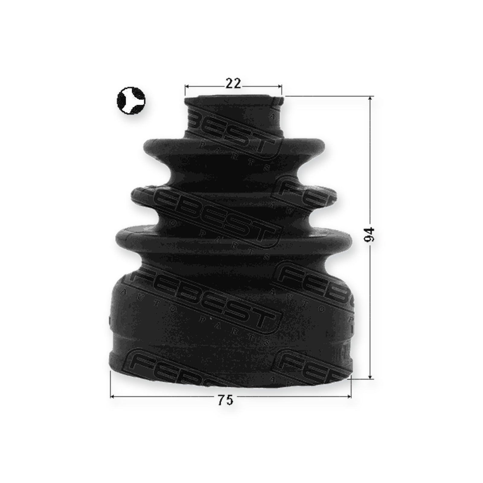 Toyota Avalon Inner Boot CV Joint Kit 75X94X22 & More