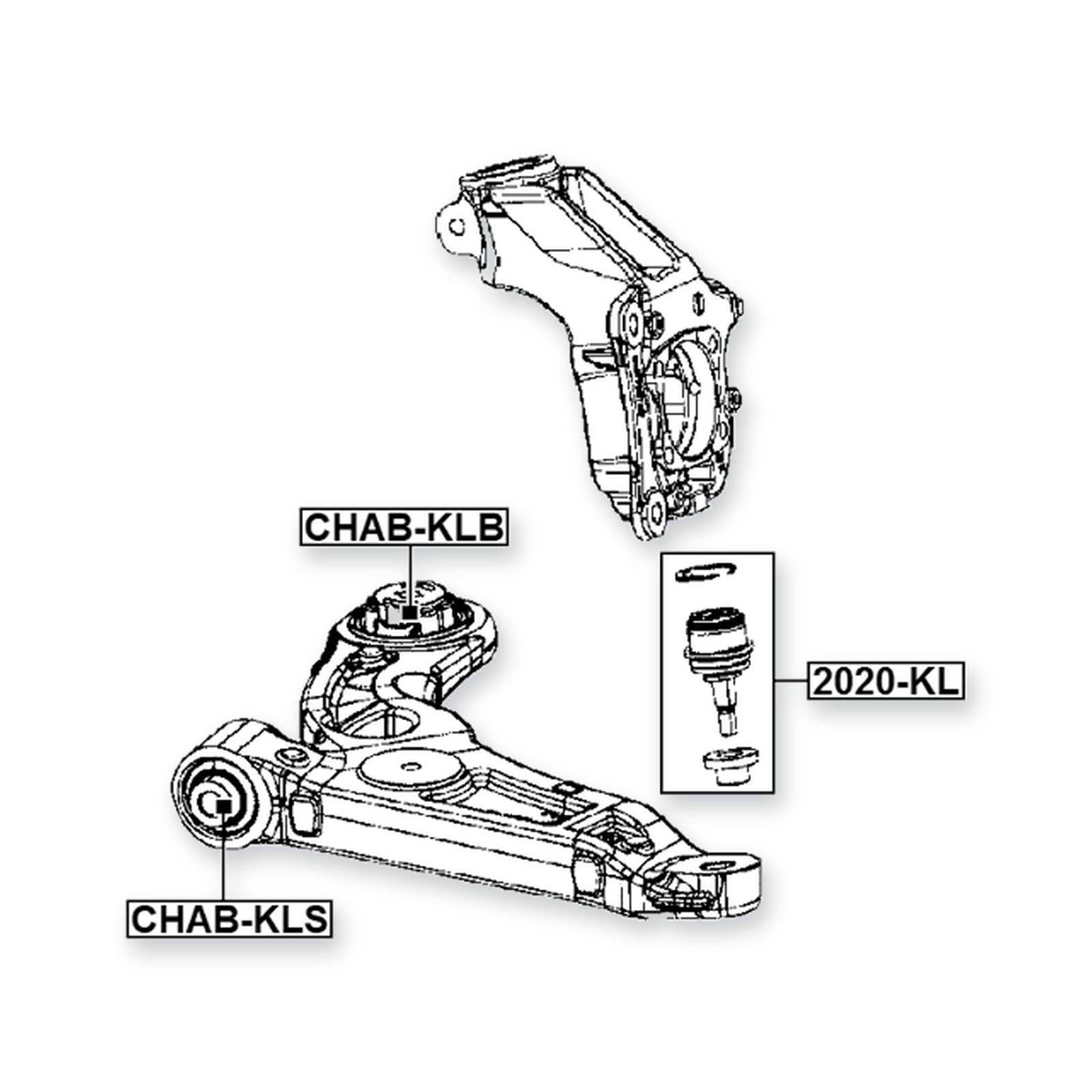 Jeep Cherokee Front Ball Joint Steering Knuckle